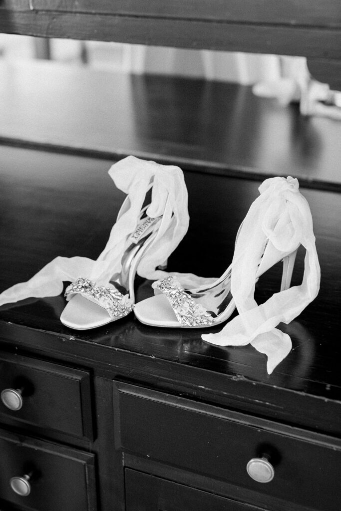 wedding detail photo of wedding shoes