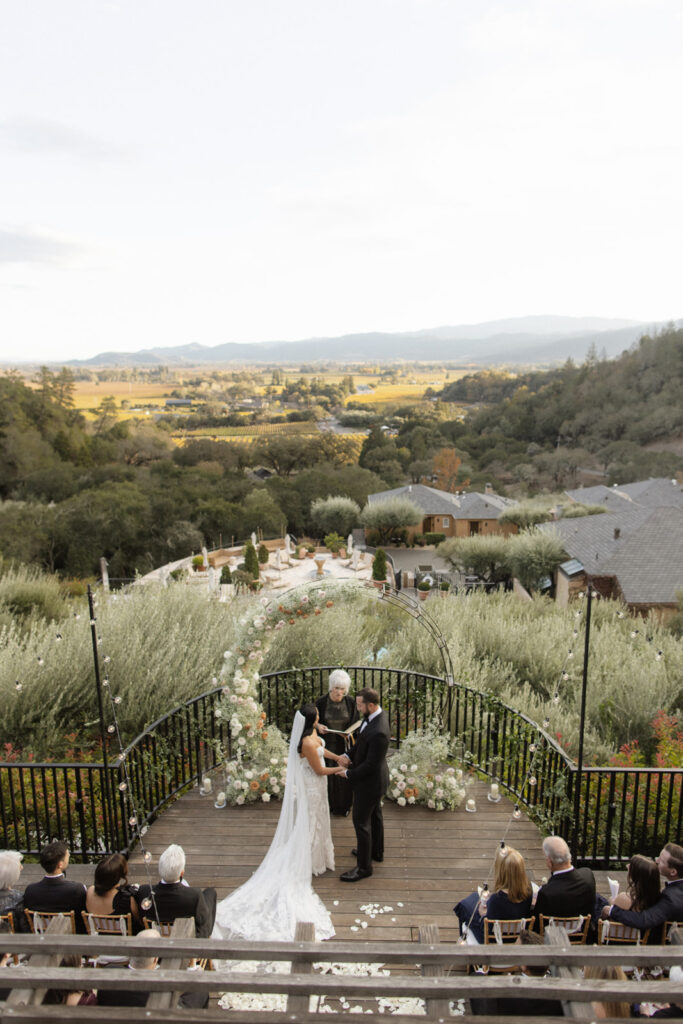 wedding ceremony photos in napa | An Elegant Affair: A Stunning Wedding at Auberge du Soleil in Napa Valley