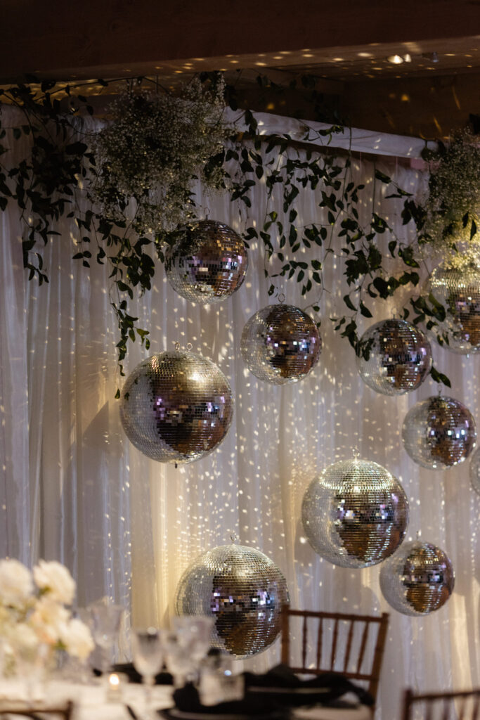 disco ball wedding details | An Elegant Affair: A Stunning Wedding at Auberge du Soleil in Napa Valley