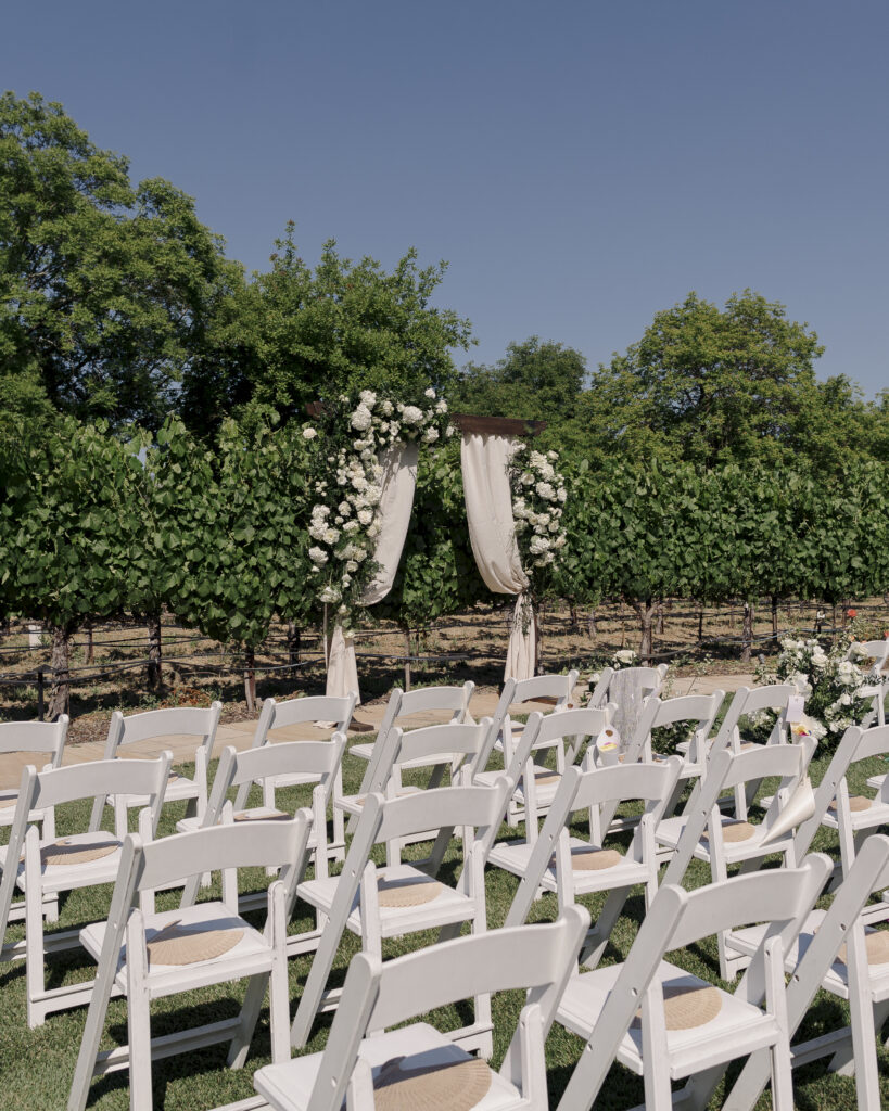 ceremony photos at estate yountville