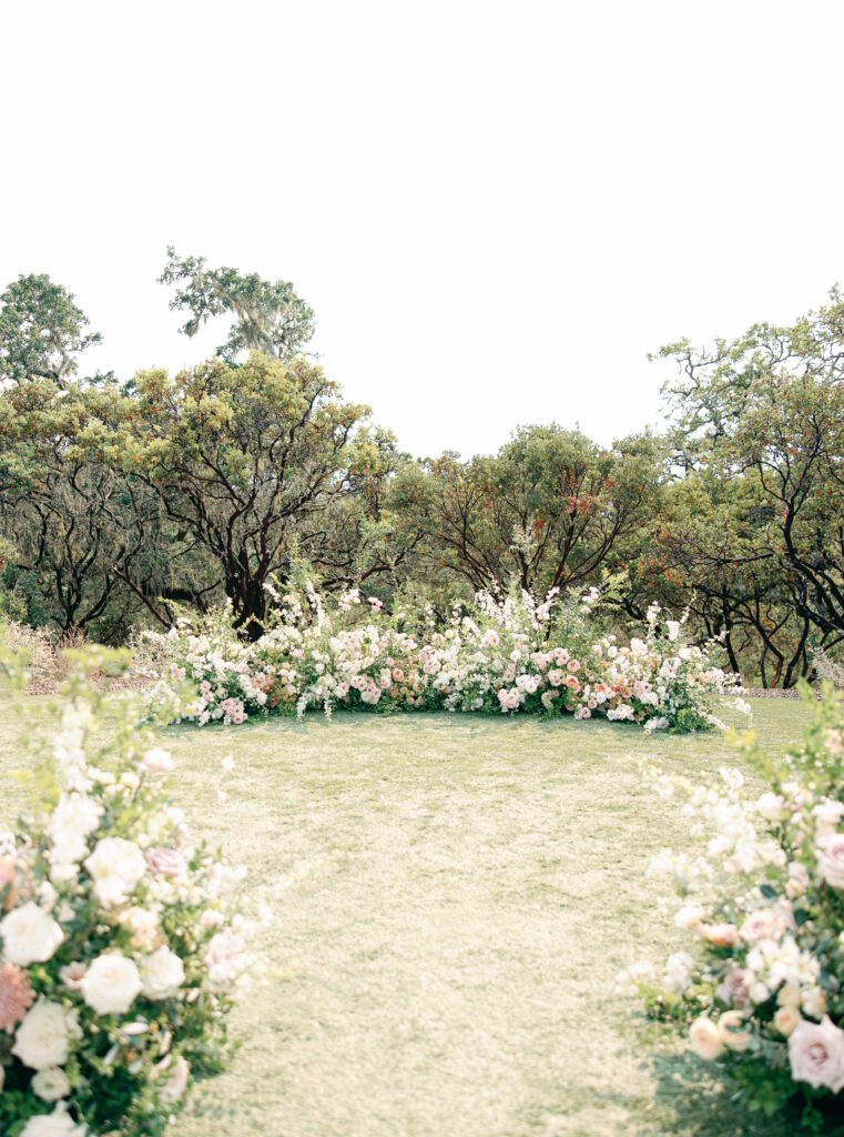 Lush & Full Luxurious yet Dainty Ceremony Floral