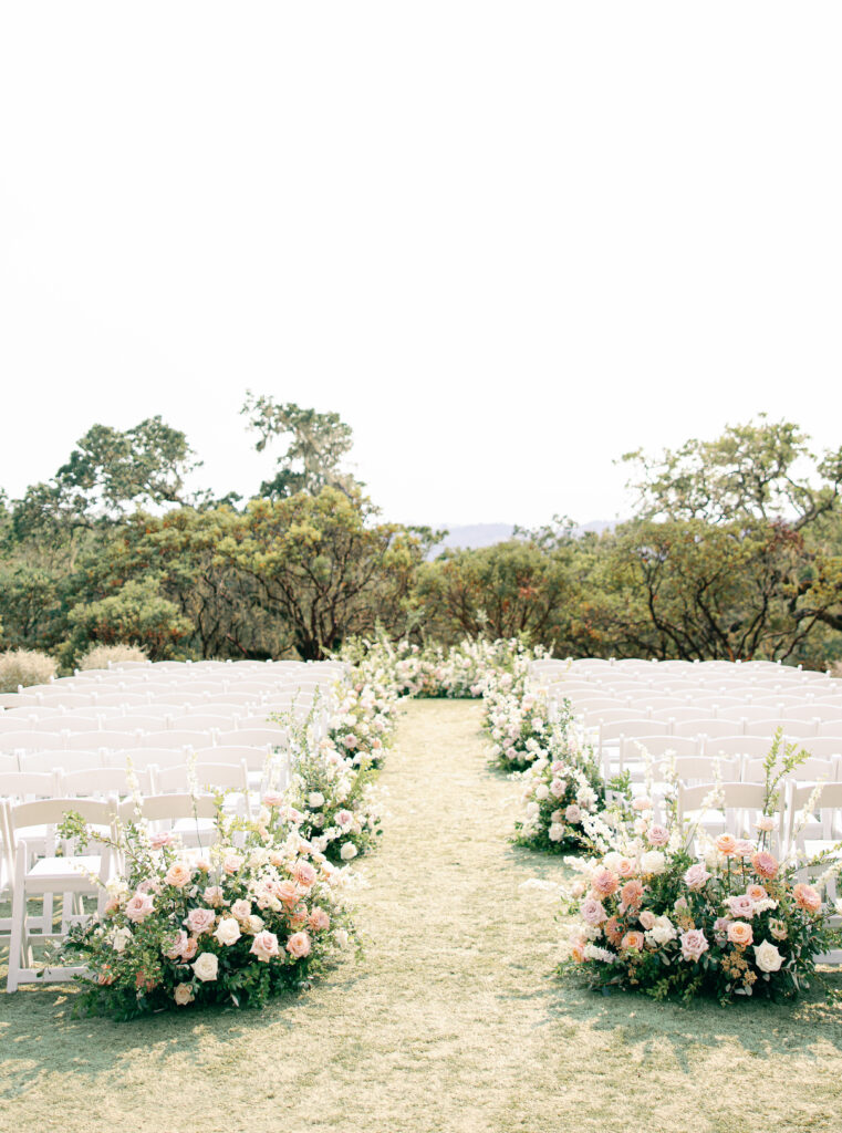 Lush & Full Luxurious yet Dainty Ceremony Floral