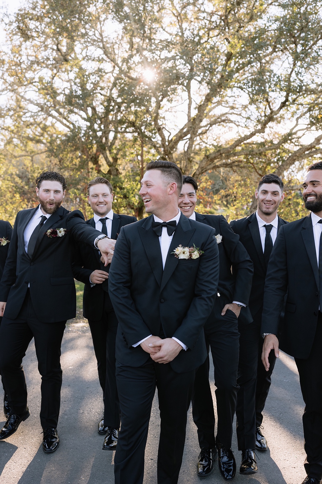 Groomsmen at the Montage Healdsburg wedding