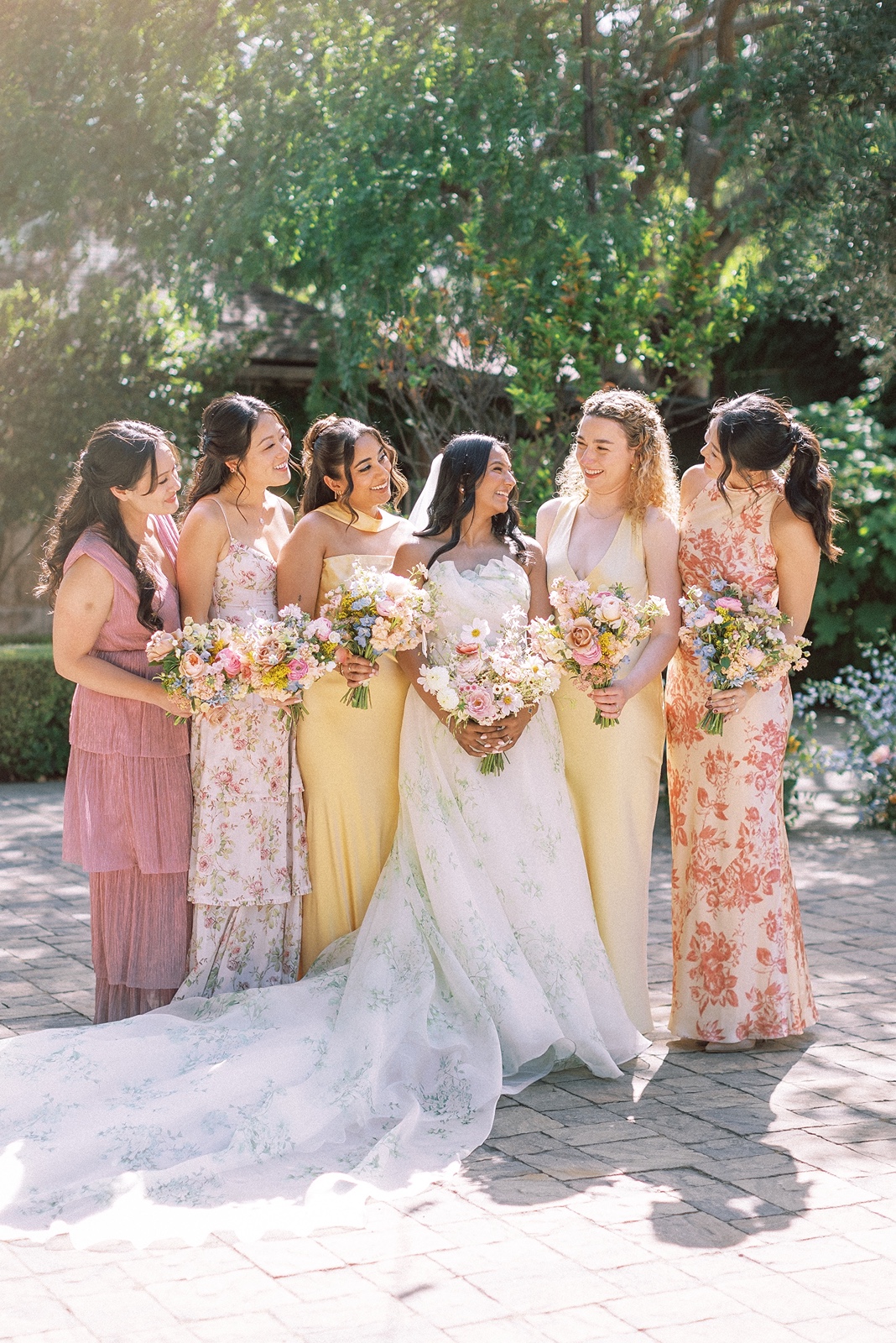 Bridesmaids at the wedding at The Estate Yountville